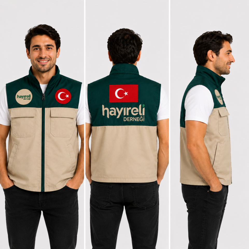 Yeşil Çok Amaçlı Safari İş Yeleği
